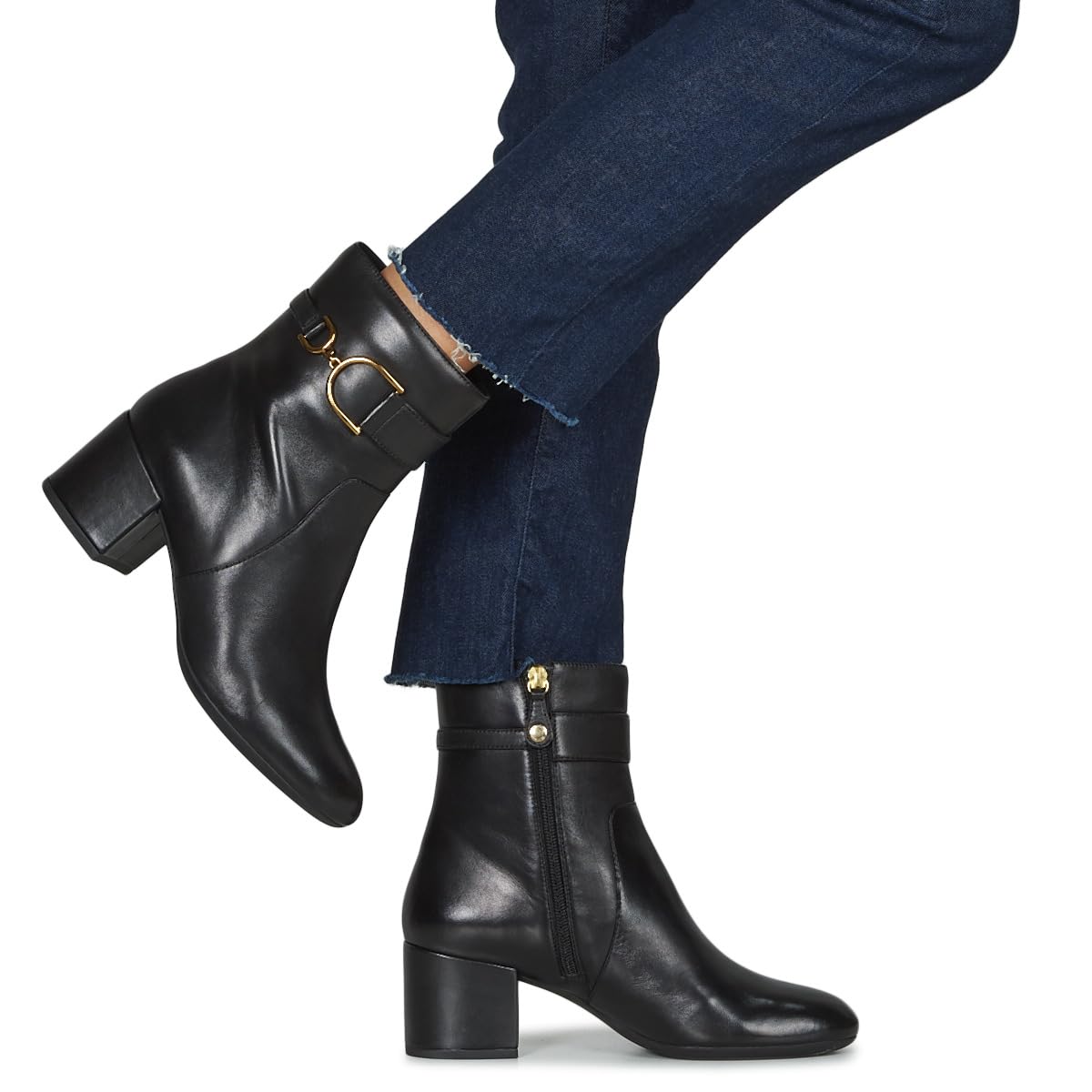 Geox D Eleana B, Bota de Tobillo Mujer, Black, 40 EU