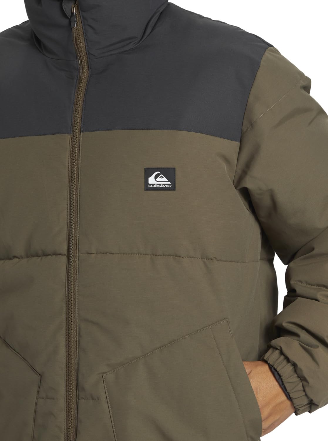 Quiksilver Wild Mountain Jacket Chaqueta, Canteen, Estándar para Hombre