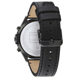 Tommy Hilfiger Reloj Analógico de Cuarzo multifunción para Hombre con Correa en Piel Negro - 1791711