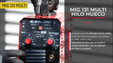 Stayer Equipo de soldadura para Hilo hueco, MIG 131 + Bobina de hilo hueco de 0,45Kg.