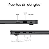 Samsung Galaxy Book5 Pro, Ordenador Portátil IA 14", Procesador Intel Core Ultra 7, 16GB RAM, Almacenamiento 1TB, Windows 11 Home, Gris, Teclado QWERTY Español