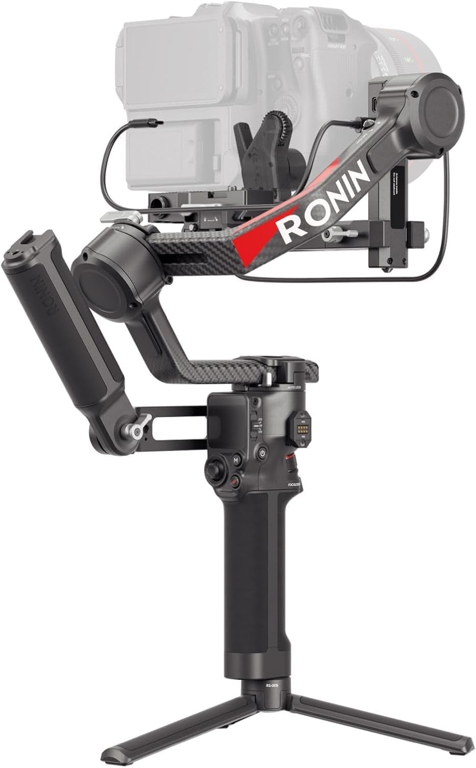 Pack dji RS 4 Pro, estabilizador en 3 Ejes para cámaras DSLR y de Cine Canon/Sony/Panasonic/Nikon/Fujifilm, con grabación Vertical nativa, Carga útil de 4.5 kg, transmisor de Imagen y Motor Focus Pro