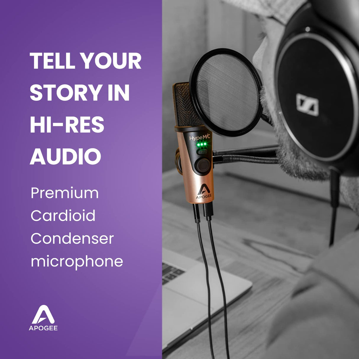 Apogee - HypeMIC - Micrófono de condensador USB