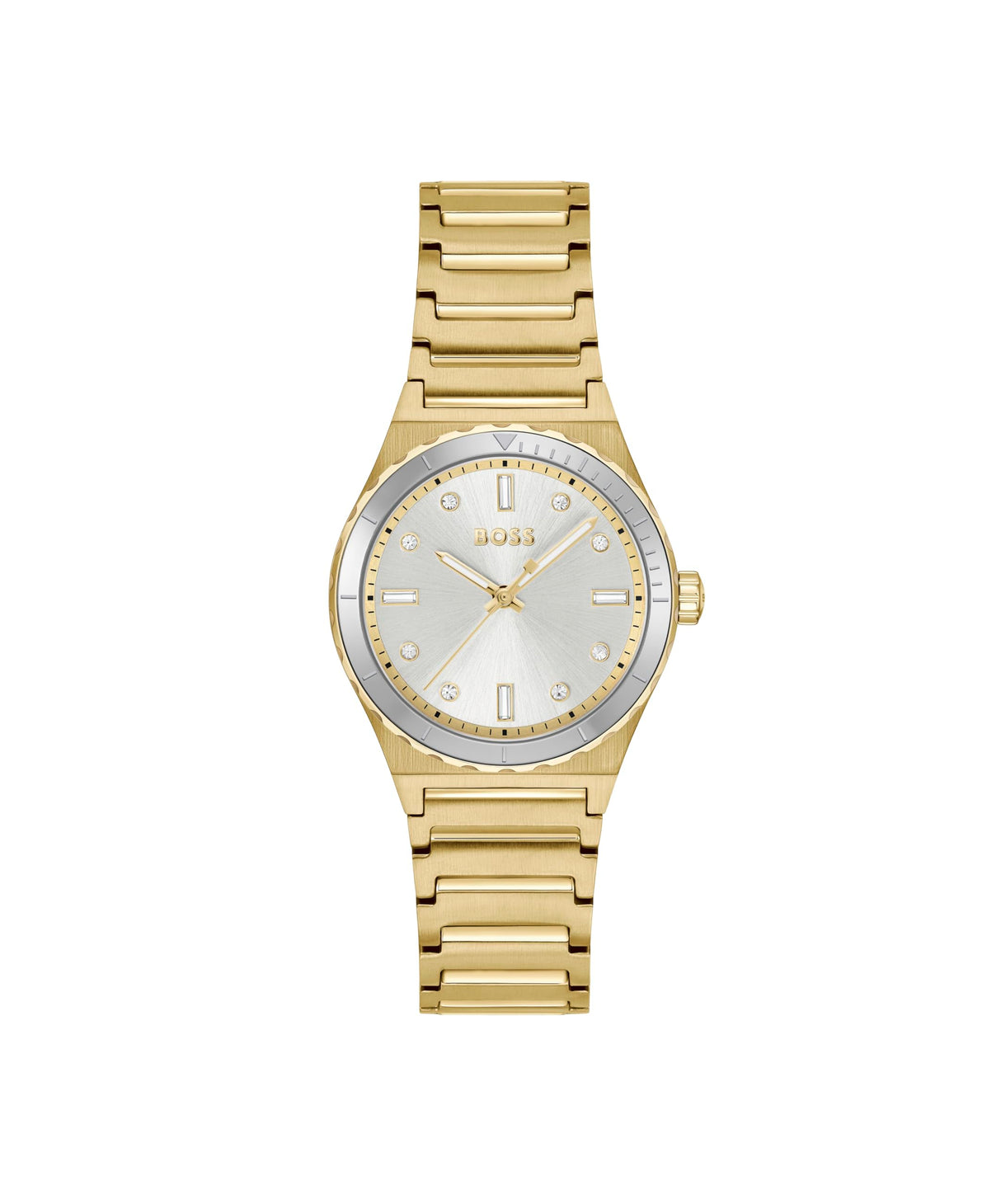 BOSS Reloj con Movimiento de Cuarzo de Tres Manecillas para Mujer Colección Candor Ladies Sport con Correa de Acero Inoxidable Oro Amarillo Claro - 1502789