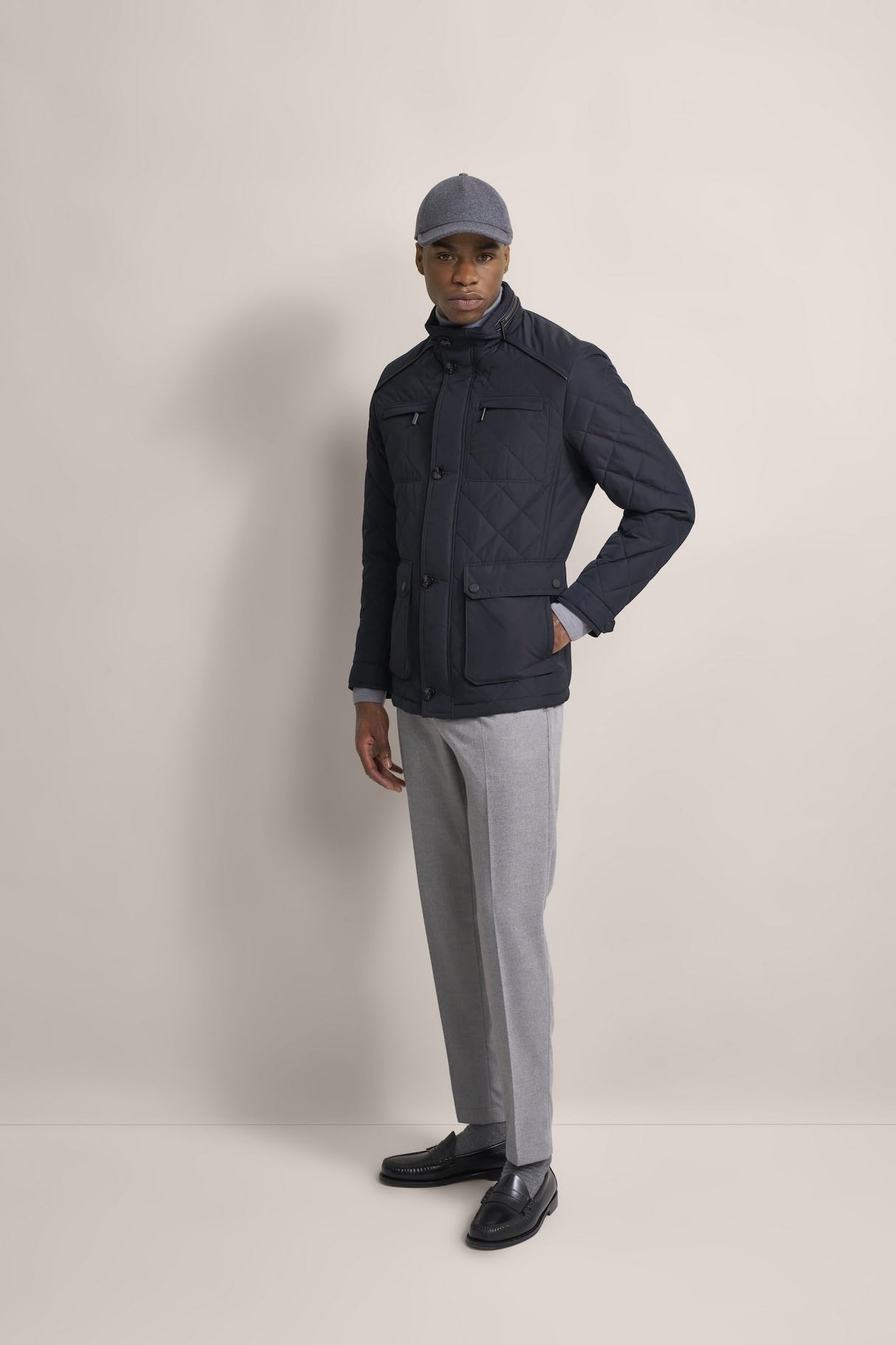 bugatti 977800-99052 Chaqueta, Azul, 54 Hombres