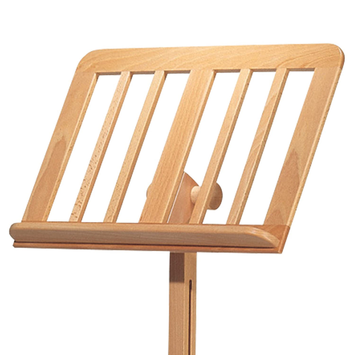 K&M 116/1 Atril de madera - madera maciza de haya color natural - atril extensible de 71,5 a 122,5 cm