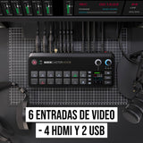 RØDE RØDECaster Video - Conmutador de vídeo profesional e interfaz de audio - Multi-cámara, 6 x entradas de vídeo (HDMI y USB), 1080p60, Escenas de múltiples fuentes