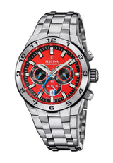 Festina Reloj Hombre F20670/5 Chrono Bike Caja de Acero Inoxidable 316l Plateado Correa de Acero Inoxidable 316l Plateado
