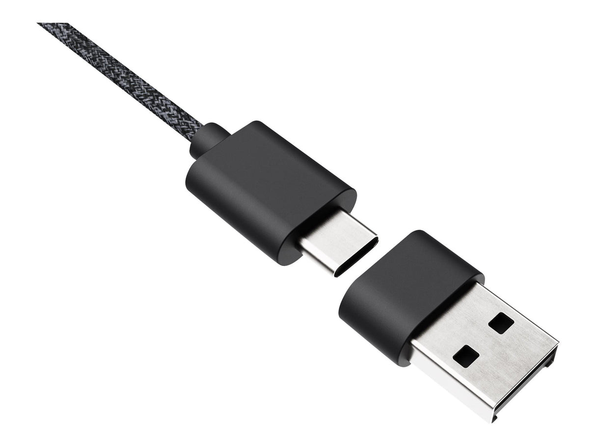 Logitech ZONE WIRED Headset Auricular profesional con micrófono cancelador de prestaciones superiores, conexión por cable con conector USB-A y USB-C, audio de alta fidelidad, Certificado UC- Grafito