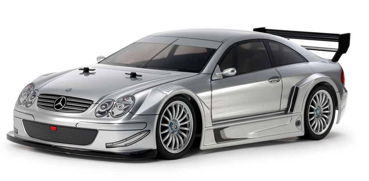 Tamiya 58722 1:10 RC MB CLK AMG 2002 TT-02 - Coche teledirigido, vehículo, modelismo, Montaje, Hobby, Kit RC, sin Pintar, Coche RC