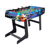 Sport1 - Futbolín Plegable con Patas, para Interior de MDF, Medidas 121 x 61 x 85 cm, Tarjeta de casa con 8 Barras pasantes, marcadores de puntuación y Bolas Incluidas, Uso Interior.