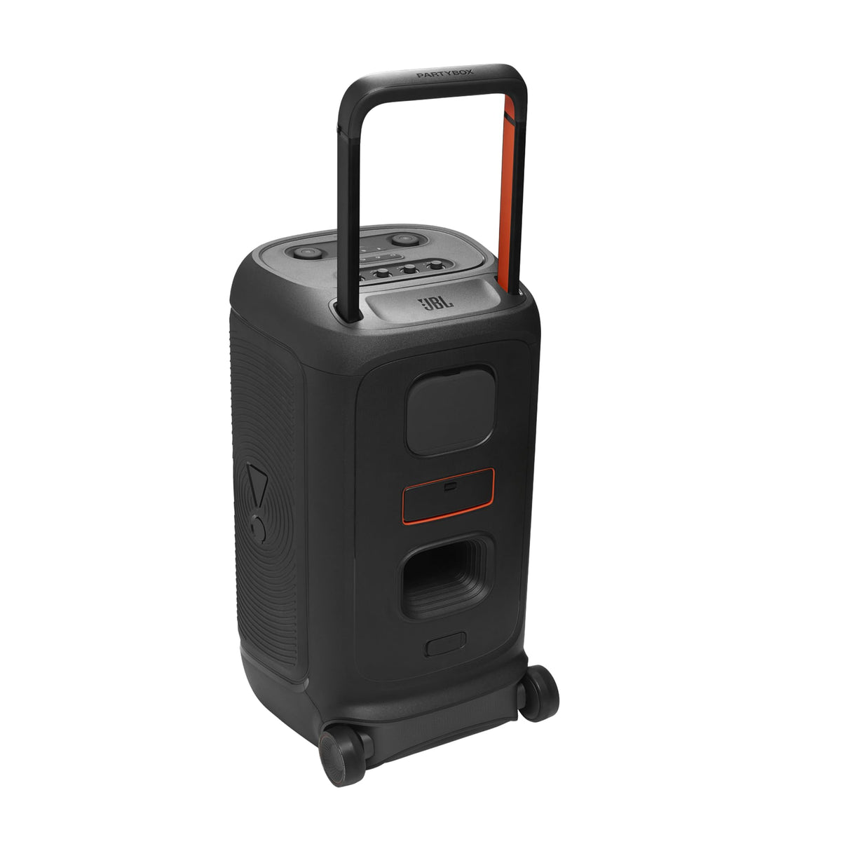 JBL Partybox 520, altavoz inalámbrico bluetooth para fiestas, 15h de autonomía, espectáculo de luces dinámico, IPX4, compatible con varios altavoces, AI Sound Boost, entrada para micrófono, negro
