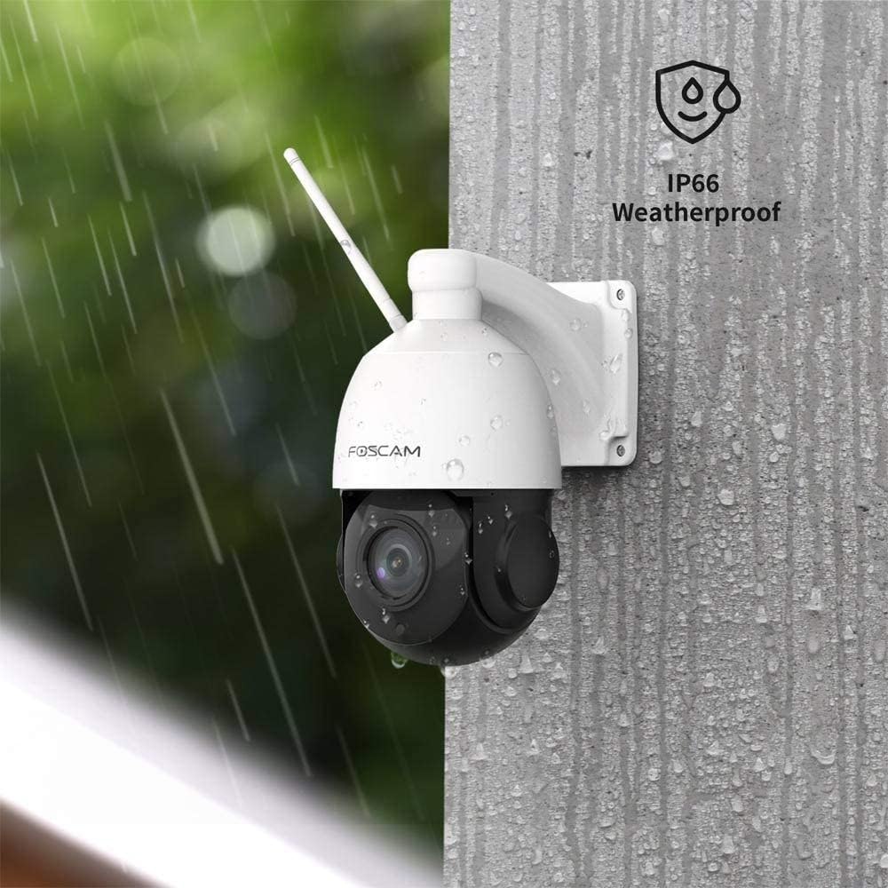 FOSCAM SD2X - Cámara IP WiFi Domo motorizada PTZ 2MP con Zoom óptico x18, detección de Movimiento Inteligente