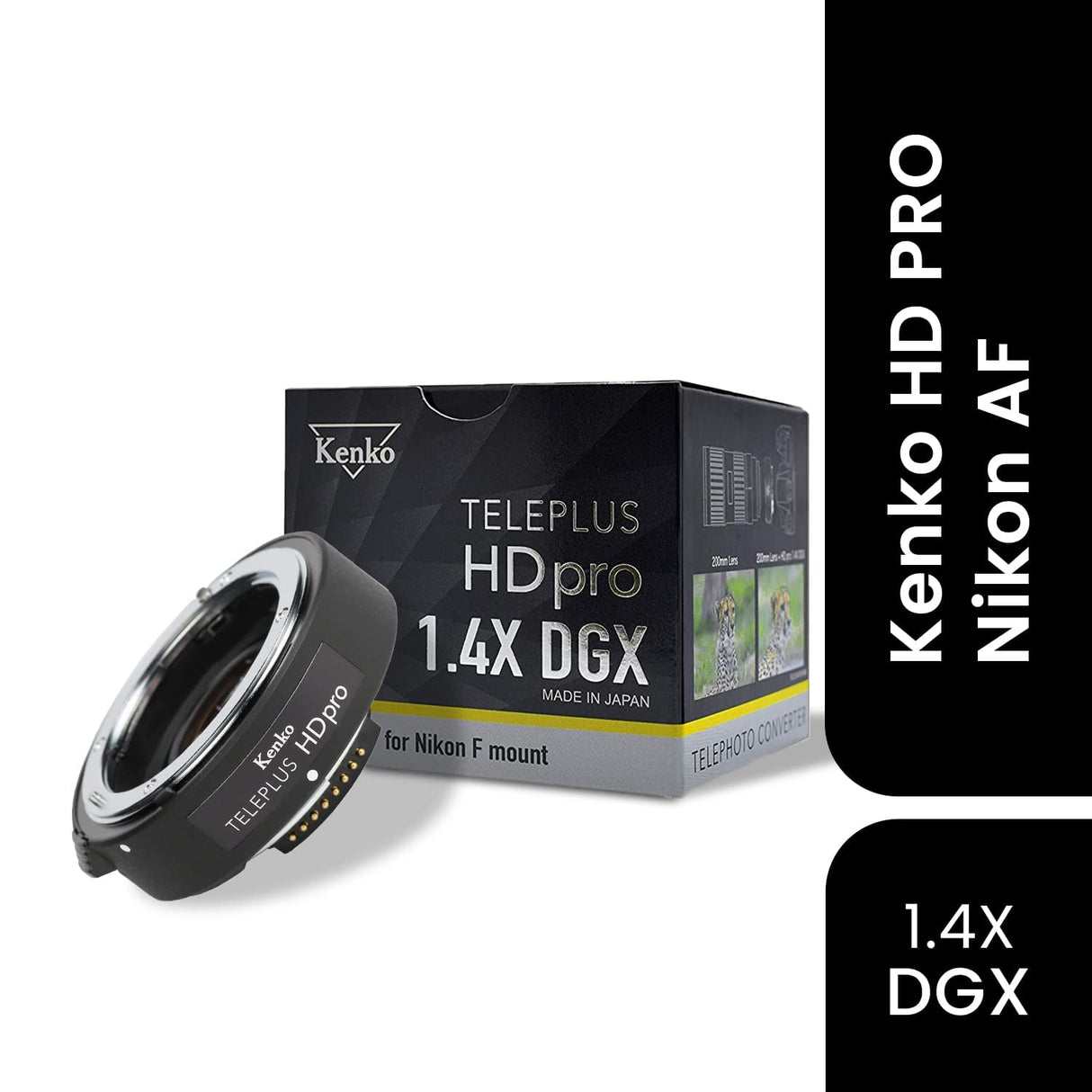 Kenko HD Pro 1.4 DGX - Multiplicador para Objetivo, Color Negro