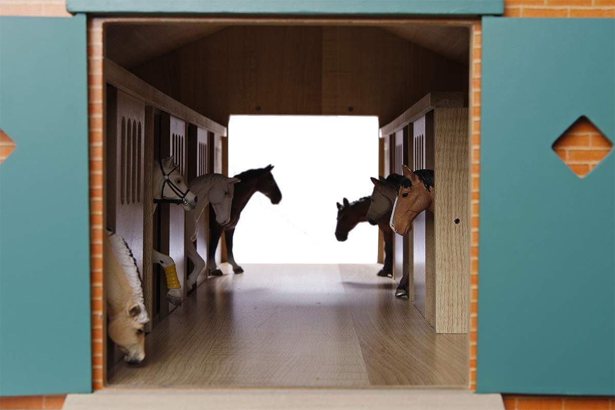 Kids Globe PAARDENSTAL MET 7 BOXEN - VARI