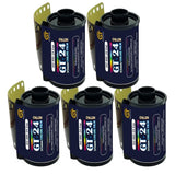 GT PHOTO Película de Color GT24FILM de 35 mm – Lote de 5 películas de 24 Poses – Ideal para fotografía, Desarrollo e impresión de Calidad