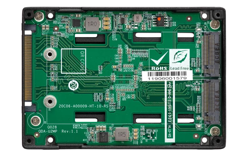 Qnap QDA-U2MP Dual M.2 PCIe NVMe SSD to U.2 Adaptador