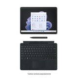 Microsoft Surface Pro 9, i7, 16 GB de RAM, 256 GB SSD, Win 11 Home, 13 Pulgadas 2 en 1, Tableta/Ordenador portátil, Grafito, con Plataforma Intel EVO