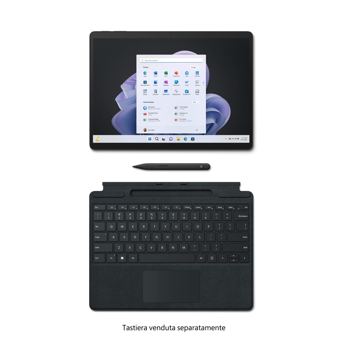 Microsoft Surface Pro 9, i7, 16 GB de RAM, 512 GB SSD, Win 11 Home, 13 Pulgadas 2 en 1, Tableta/Ordenador portátil, Grafito, con Plataforma Intel EVO