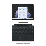 Microsoft Surface Pro 9, i7, 16 GB de RAM, 512 GB SSD, Win 11 Home, 13 Pulgadas 2 en 1, Tableta/Ordenador portátil, Grafito, con Plataforma Intel EVO