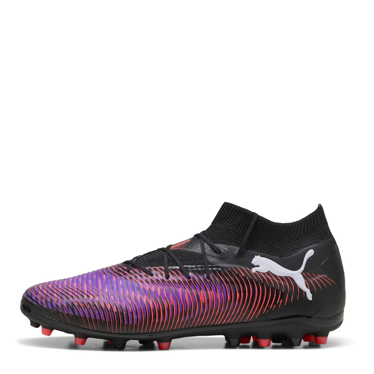 PUMA Future 8 Pro MG, Zapatillas de fútbol Unisex Adulto, Black White-Glowing Red, 40.5 EU
