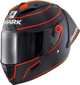 SHARK NC Casco per Moto, Hombre, Negro/Rojo, S