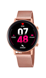 LOTUS Reloj Smartwatch Mujer 50042/1 - Caja de Aleacion de Zinc Rosa - Correa de Acero Inoxidable 316l Rosa