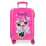 Disney Love Minnie Maleta de cabina Rosa 37x55x20 cms Rígida ABS Cierre combinación 32L 2,5Kgs 4 Ruedas Dobles Equipaje de Mano