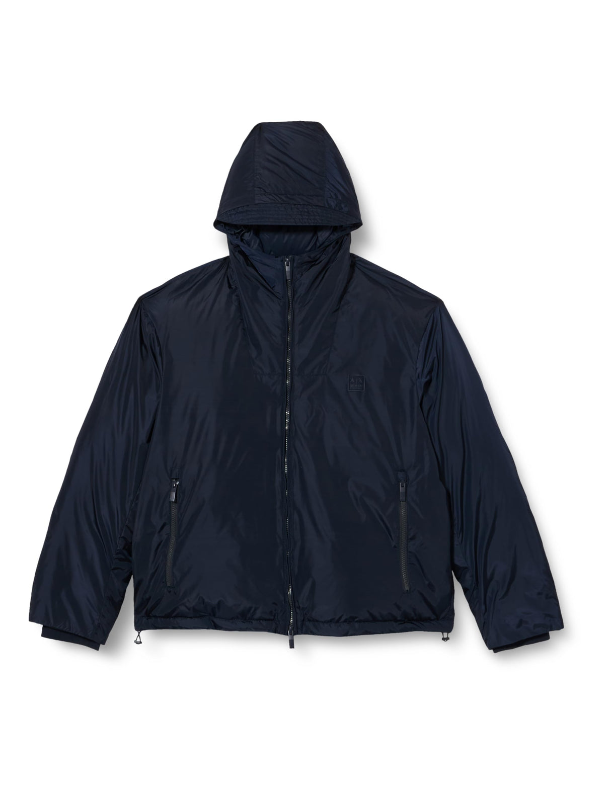 Armani Exchange Parche con Logotipo de The Urban Expedition, sostenible Chaqueta Down, Azul Marino, XL para Hombre