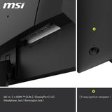MSI mag 275QF Monitor Gaming Plano WQHD (2560x1440) Panel IPS rápido¡, 180Hz / 0.5 m (GtG, mín.), 1 ms (MPRT) 16:9, HDR Ready, 300 nits, Negro