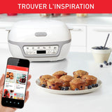 TEFAL KD812110 Cake Factory Delices Silver Appareil a gateau, 5 programmes auto + mode manuel, Accessoires, Application dediee