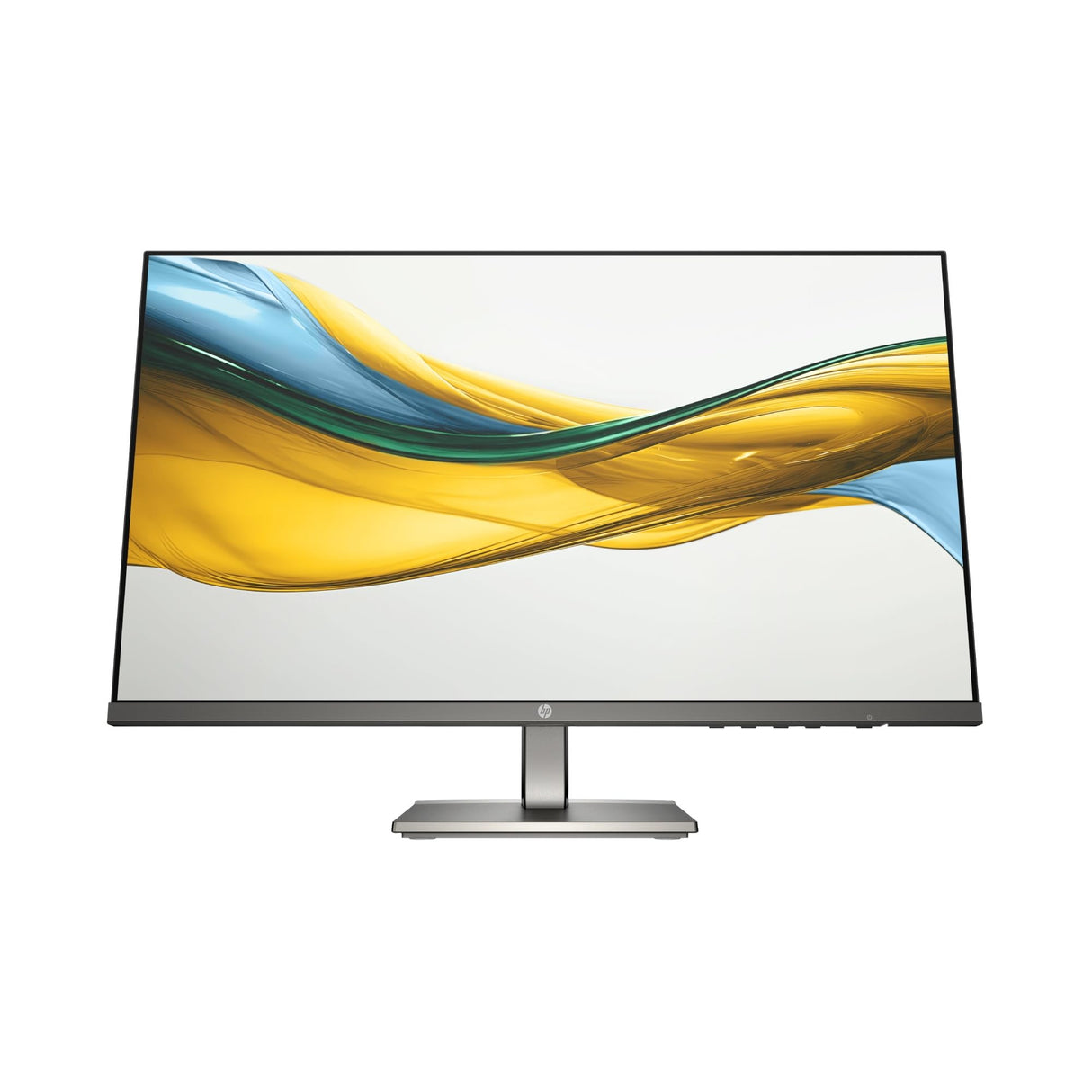 HP 527da - Monitor 27" FHD (1920x1080, IPS, 100Hz, 5 ms, 99% sRGB, 300 Nits, Contraste 1500:1, Altura e Inclinación Ajustables, Altavoces Integrados, Low Blue Light) Negro con Soporte Gris Metálico