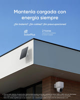 eufy Security SoloCam E30 Camara vigilancia WiFi Exterior, con Energía Solar, Panorámica de 360°, Seguimiento por IA, Claridad 2K, Compatible con HomeBase S380, Sin Cuotas Mensuales, 2 Pack+Homebase2