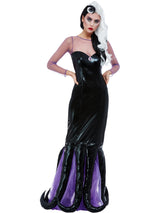 Smiffys Disfraz de bruja malvada del mar, Negro, Vestido