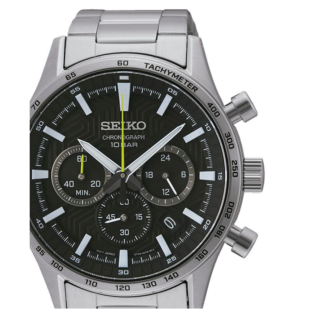 Seiko Reloj Analógico para Hombres de Cuarzo con Correa en Acero Inoxidable SSB413P1