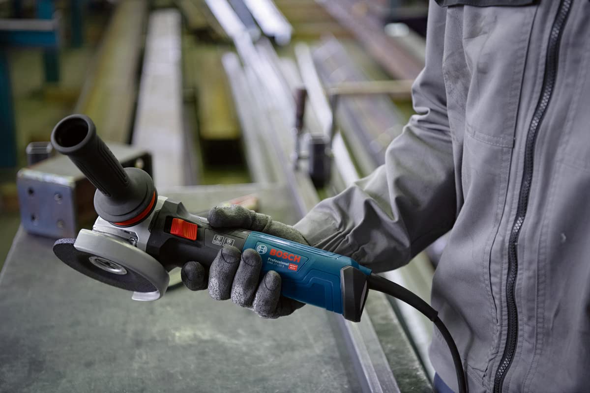 Bosch Professional GWX 17-125 S - Amoladora angular (1700 W, X-LOCK, Ø 125 mm, vel. regulable, protector de corte y filtro, en caja)