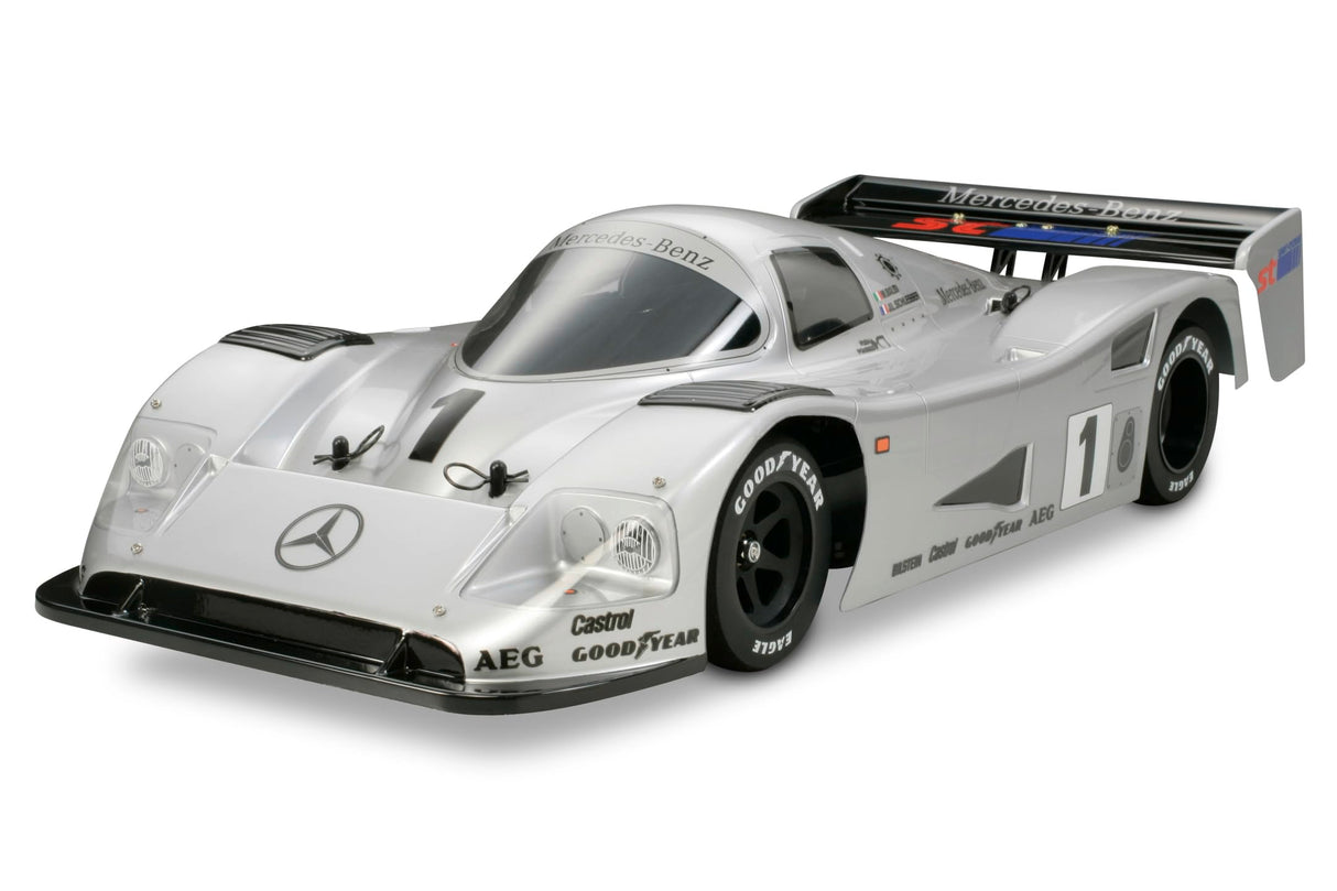 Tamiya 47484 1:10 RC Mercedes-Benz C11 1990 Gr.C 2WD - Coche radiocontrol, vehículo, modelismo, Montaje, Hobby, Kit RC, sin Pintar