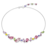 Swarovski Collar Gema, Tallas mixtas, Multicolor, Baño de rodio