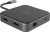 Acer 7 en 1 USB4 8 K Multi Display Hub 1 x HDMI/1xDP/2 x USB 3.2/USB-C/RJ45/Audi