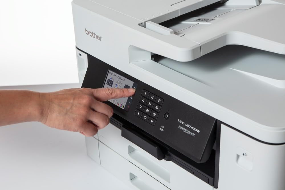 Brother MFCJ5740DW, Impresora multifunción de tinta profesional A4/A3 WiFi, impresión hasta A3, doble bandeja y doble cara hasta A4 en todas las funciones