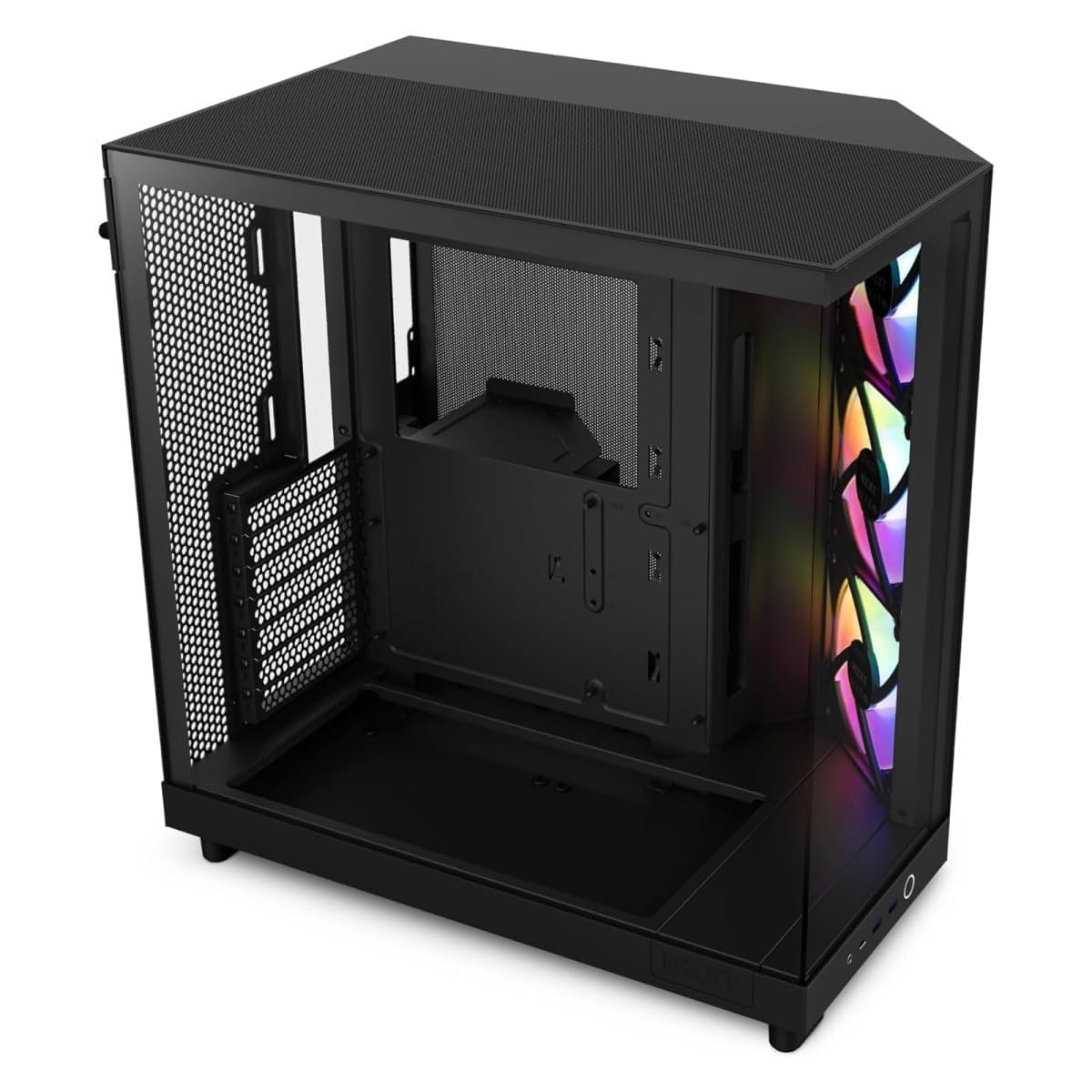 NZXT H6 Flow RGB Mid Tower Cristal Templado USB-C Negra