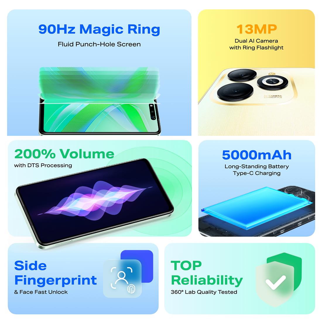 Infinix Smartphone Smart 8 Dorado 3 64 GB