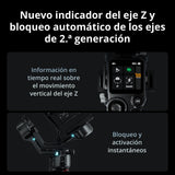 Pack dji RS 5, estabilizador para cámara Canon/Sony/Panasonic/Nikon/Fujifilm, Seguimiento Inteligente, empuñadura Maleta electrónica, perillas de Ajuste Fino, Nuevo indicador del Eje Z