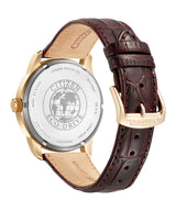 CITIZEN Reloj Analógico para Hombres de Energía Solar con Correa en Cuero BM8553-16A
