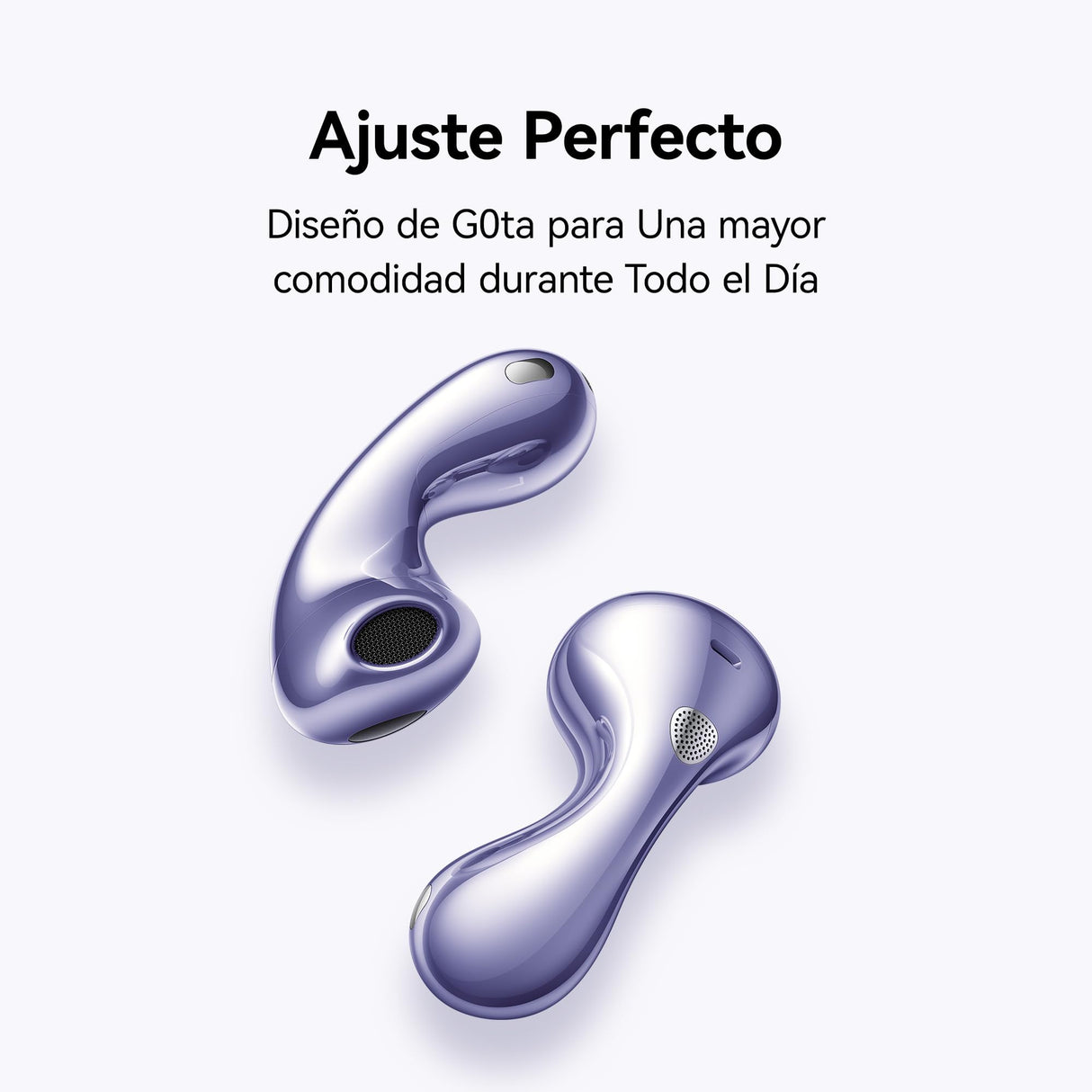 HUAWEI FreeBuds 6 Auriculares Inalámbricos, Ajustados a los Oídos, Sonido Auténtico de Doble Controlador, Llamadas Estables y Claras, Open-fit ANC, 36H Duración de la Batería, IP54, iOS&Android,Morado