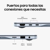 Samsung Galaxy Book4 Edge, Ordenador Portátil IA Copilot+, PC 16" HDR, Snapdragon X Elite X1E-84-100, 16GM RAM, 1TB SSD, Qualcomm Adreno GPU, Windows 11 Home, Azul, Teclado QWERTY Español