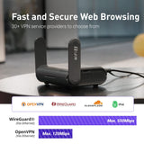 GL.iNet AXT1800 (Slate AX) Router WiFi 6 para el hogar y los Viajes, 1800 Mbps, WiFi 6 802.11ax, Doble Banda 2.4GHz/5GHz, 3 LAN Puerto Gigabit, 2 Antenas externas, VPN, IPV6, WPA3, MU-MIMO, OFDMA
