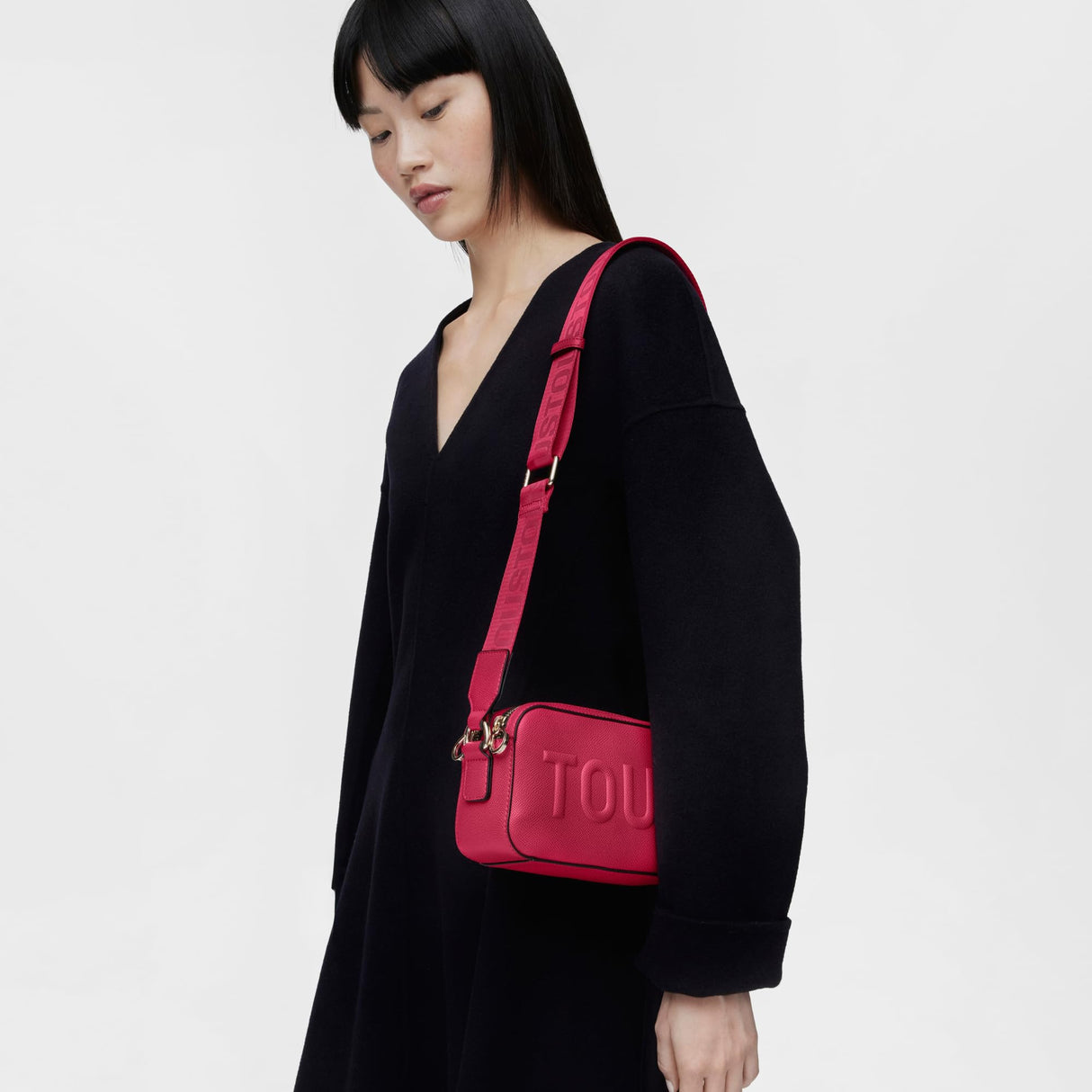 Tous Bandolera Reporter T LA Rue New Fucsia, Bolso Mujer