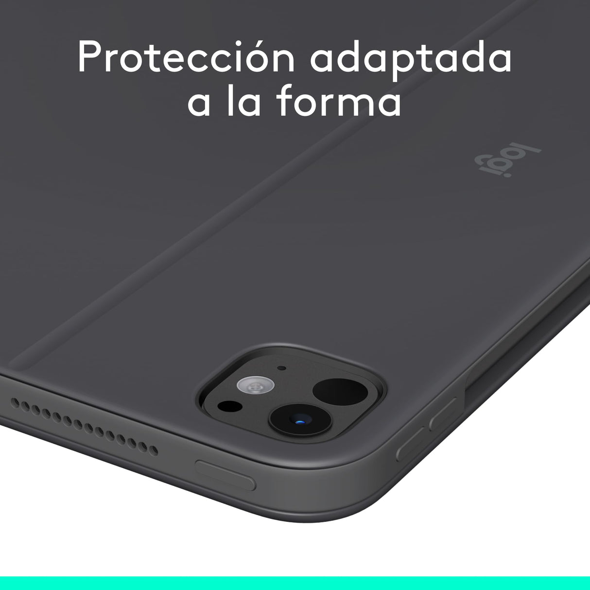 Logitech Combo Touch, Funda con Teclado, iPad Pro 11 Pulgadas (M4)(2024) - Teclado retroiluminado extraíble con Soporte abatible, Escritura cómoda, Modo Multiuso, Disposición QWERTY Español - Grafito
