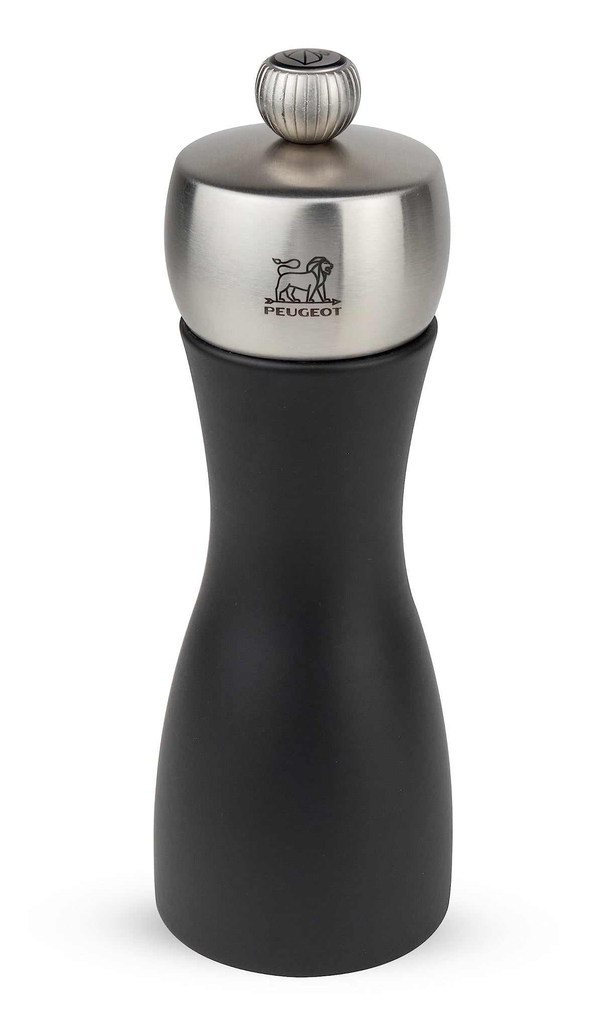 Peugeot Duo Fidji-Molinillo de Sal y Pimienta (15 cm), Color, Madera, Acero Inoxidable Y Negro Mate, 5 cm